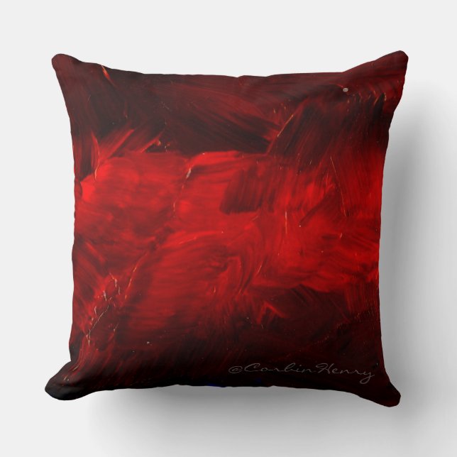 Almofada Travesseiro Decorativo Vermelho Intenso (Frente)