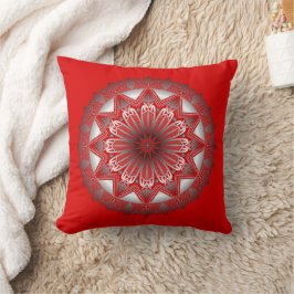Almofada Travesseiro decorativo Vermelho Ramadan Mandala