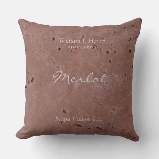 Almofada Travesseiro decorativo Vermelho Vinho (Frente)