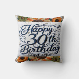 Almofada Travesseiro decorativo vibrante para um aniversári