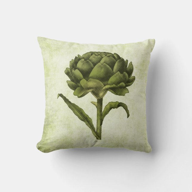 Almofada Travesseiro decorativo Vintage Artichoke (Frente)