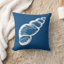 Travesseiro decorativo Vintage Spiral Sea Shell