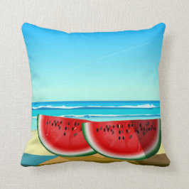 Almofada Travesseiro decorativo Watermelon Beach Summer Vib