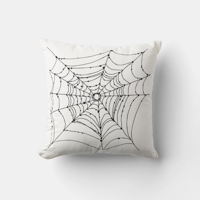 Almofada Travesseiro decorativo Web Spider (Frente)