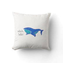 Travesseiro decorativo Whale Hello