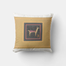 Travesseiro decorativo Whimsical llama design de 1