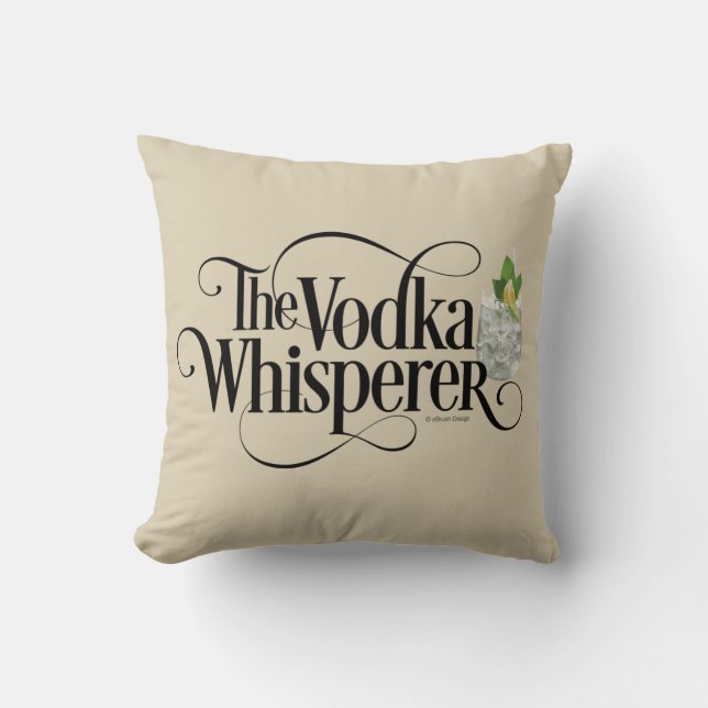 Almofada Travesseiro decorativo Whisperer Vodka (Frente)
