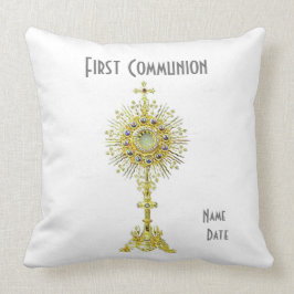 Almofada Travesseiro decorativo White First Communion 20". 