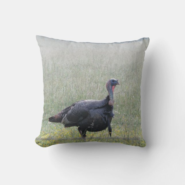 Almofada Travesseiro decorativo Wild Turkey (Frente)