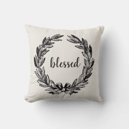 Almofada Travesseiro decorativo Wreath Abençoado