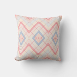 Almofada Travesseiro Decorativo Xadrez Geométrico Pastel