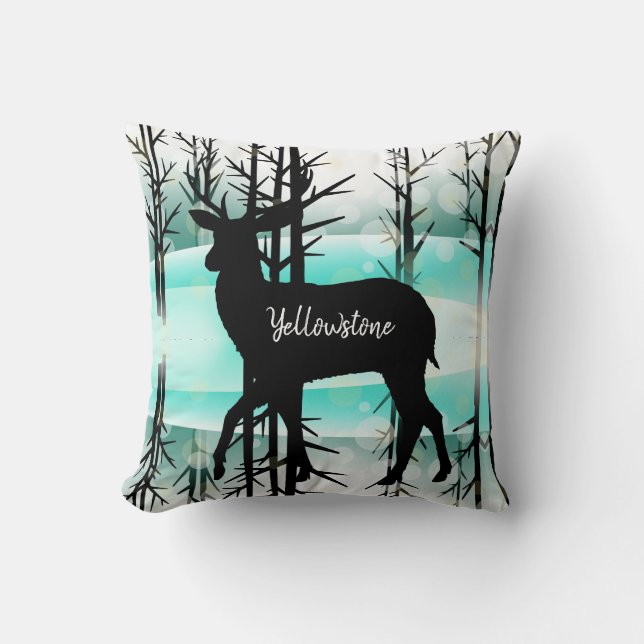 Almofada Travesseiro Decorativo-Yellowstone Deer (Frente)