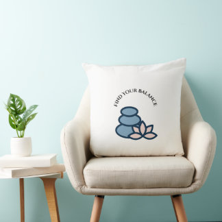 Almofada Travesseiro decorativo Yoga - "Namaste Vibes" e "F