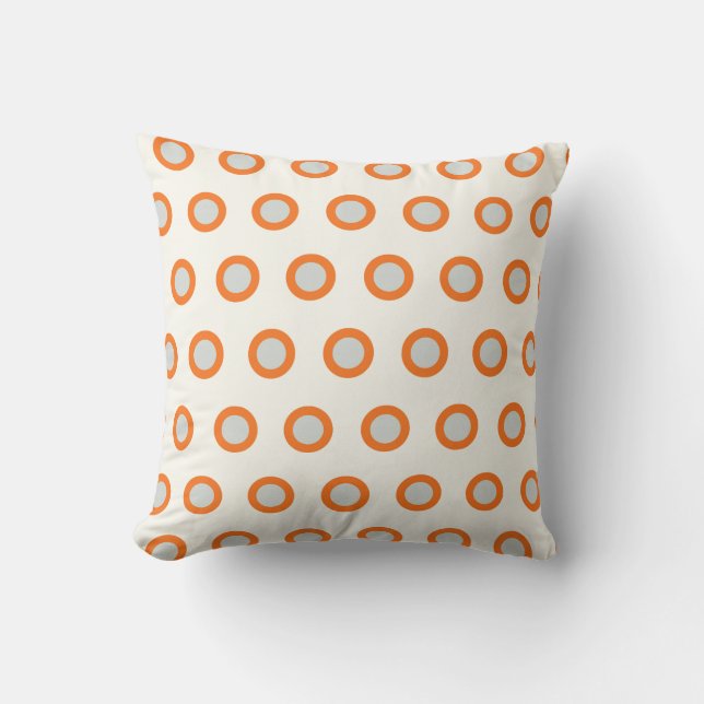 Almofada Travesseiro Design do Ponto Laranja (Frente)