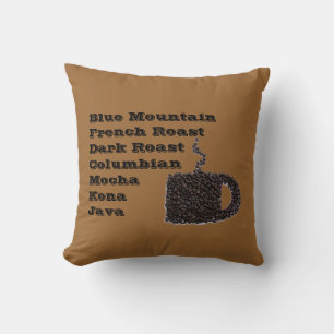 Almofada Travesseiro Designer de Café Java Kona da Montanha