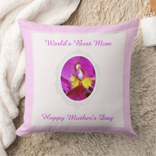 Almofada Travesseiro Dia de as mães da Orquídea Colar Ama