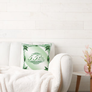 Almofada Travesseiro do 55º aniversário de casamento