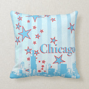 Almofada Travesseiro do acento da skyline de Chicago