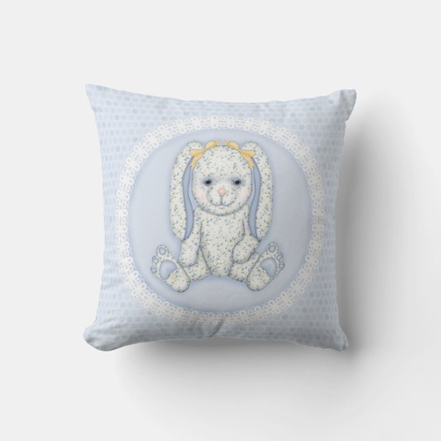 Almofada Travesseiro do Bluebell Bunny e Bolinhas Keepsasaa (Frente)
