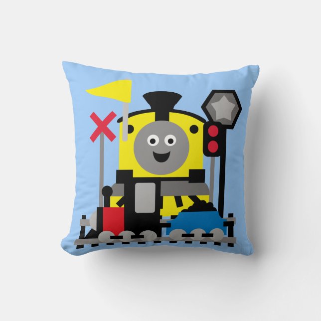 Almofada Travesseiro do comboio sorridente (Frente)