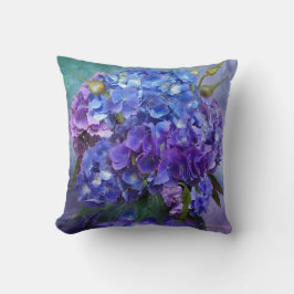 Almofada Travesseiro do desenhista da arte do Hydrangea