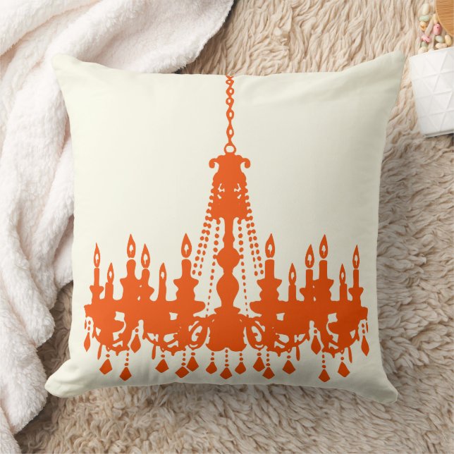 Almofada Travesseiro do Designer de Chandelier Laranja (Cobertor)