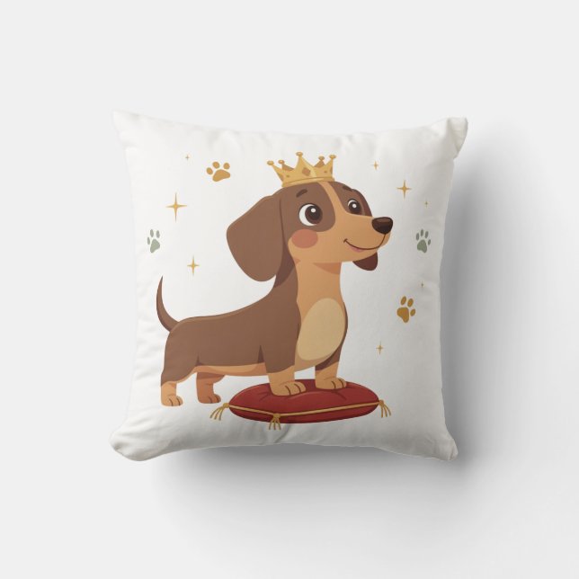 Almofada Travesseiro do Duque Dachshund Presente para Amant (Frente)