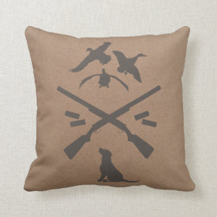 Almofada Travesseiro   do emblema da caça {patos &