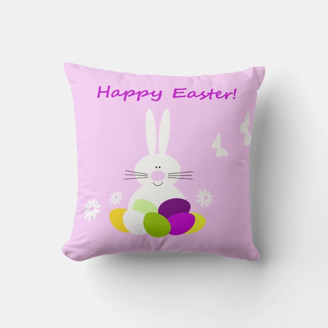 Almofada Travesseiro do felz pascoa Bunny Home Decor (Frente)