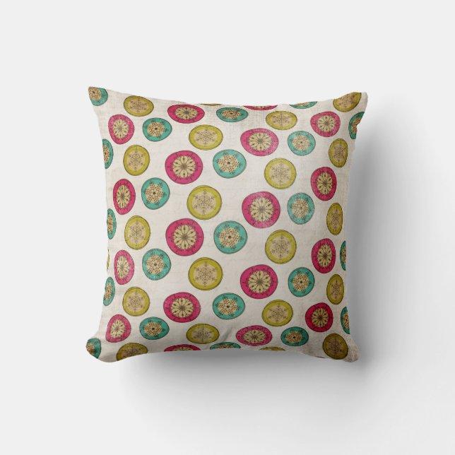 Almofada Travesseiro do feriado dos ornamento e dos cervos (Frente)