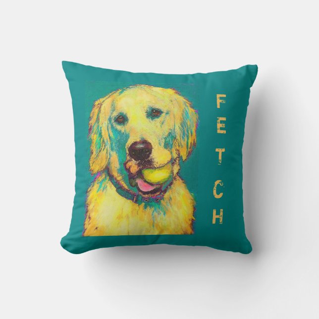 Almofada travesseiro do golden retriever (Frente)