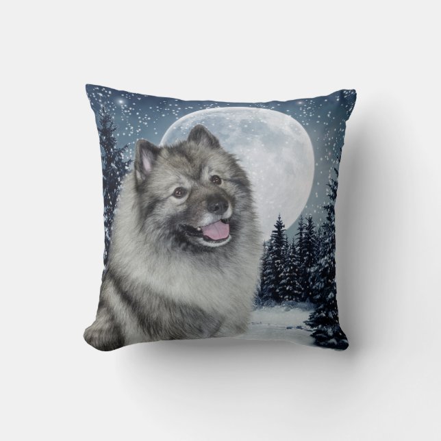 Almofada Travesseiro do Keeshond (Frente)
