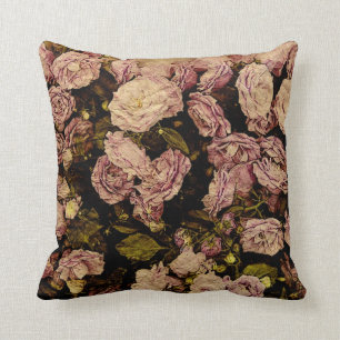 Almofada travesseiro do lance do rosa do roxo do vintage