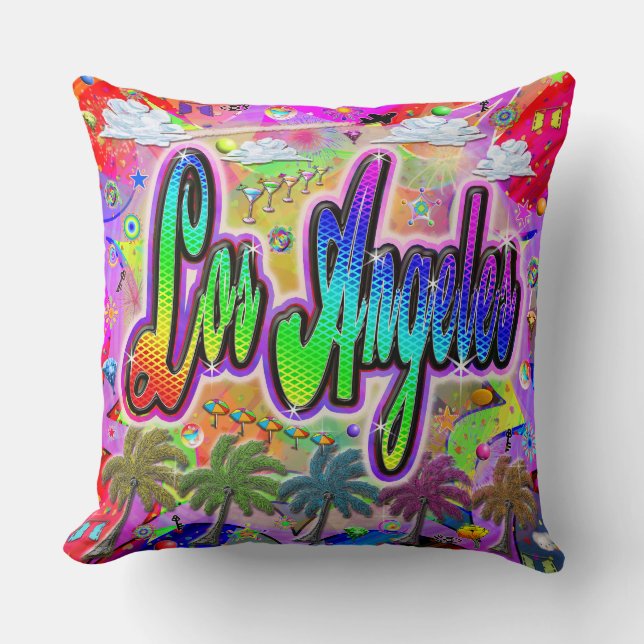 Almofada Travesseiro do Los Angeles Vista Express (Frente)