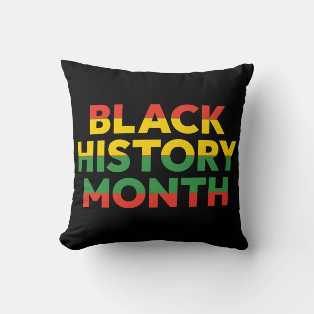 Almofada Travesseiro do Mês da História Negra (Frente)