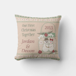Almofada Travesseiro do Natal do casal feito sob encomenda