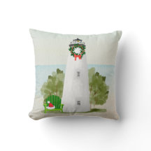 Travesseiro do Natal do farol