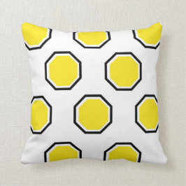 Almofada Travesseiro do Octagon no amarelo e no preto