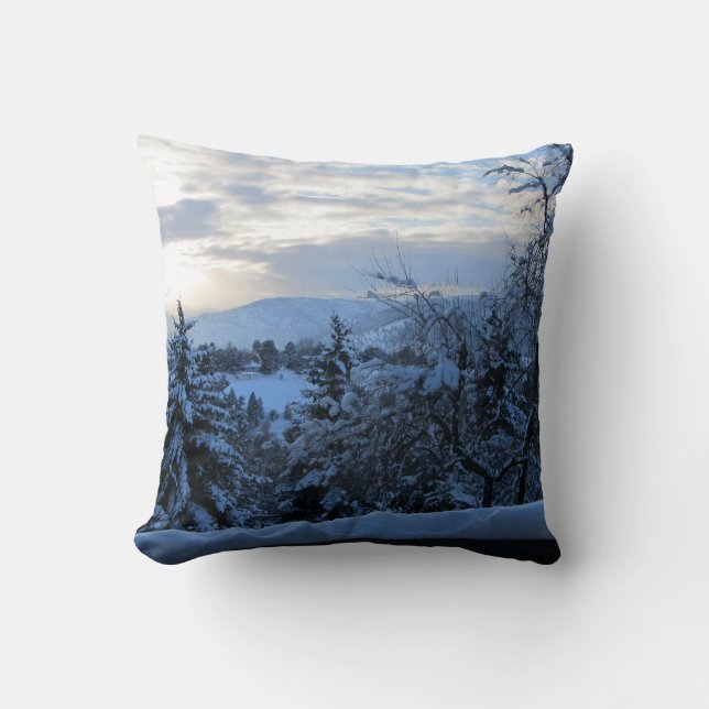 Almofada Travesseiro do país das maravilhas do inverno (Frente)