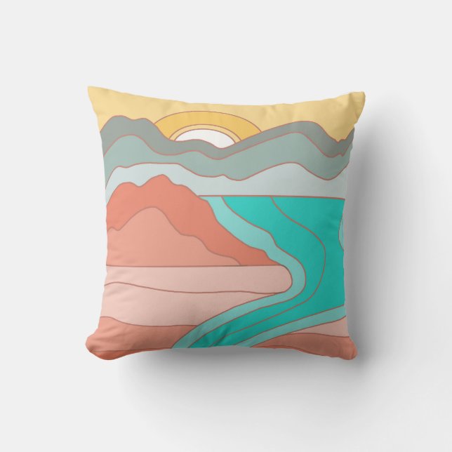 Almofada Travesseiro do rio Montanha (Frente)