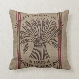 Almofada Travesseiro do saco do trigo do vintage