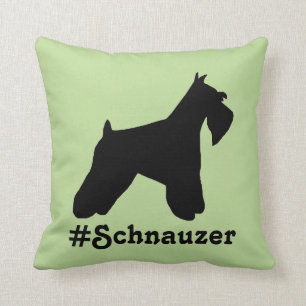 Almofada Travesseiro do Schnauzer de Hashtag