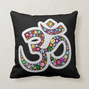Almofada Travesseiro do símbolo da ioga do OM Aum Namaste