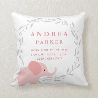 Almofada Travesseiro do Stats do anúncio do nascimento do