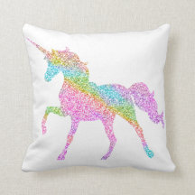 Travesseiro do Unicórnio Glitter