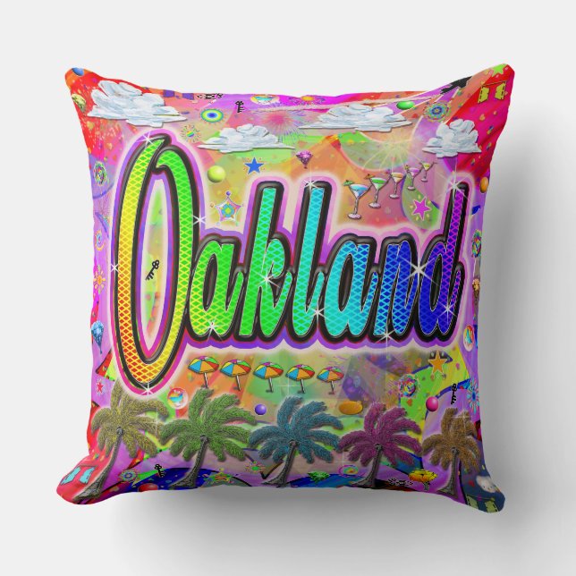 Almofada Travesseiro do Vista Express Oakland (Frente)