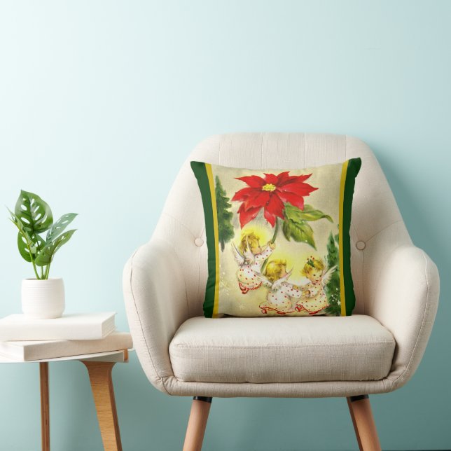 Almofada Travesseiro dos Baby Angels de Natal (Cadeira)