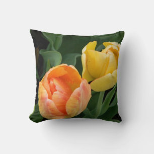 Almofada Travesseiro dourado da tulipa