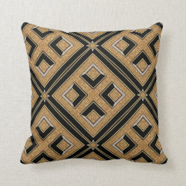 Almofada Travesseiro Dourado do coxim do preto do art deco