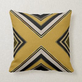 Almofada travesseiro Dourado do coxim do preto do art deco